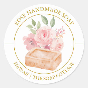 Rose Soap label