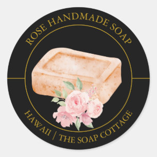 Rose Soap label