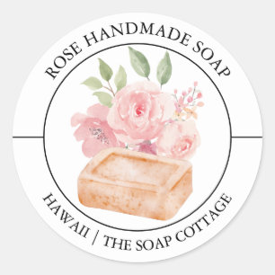 Rose Soap label