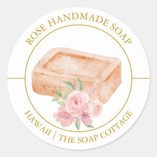 Rose Soap label