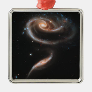 Rose Spiral Galaxies Metal Tree Decoration