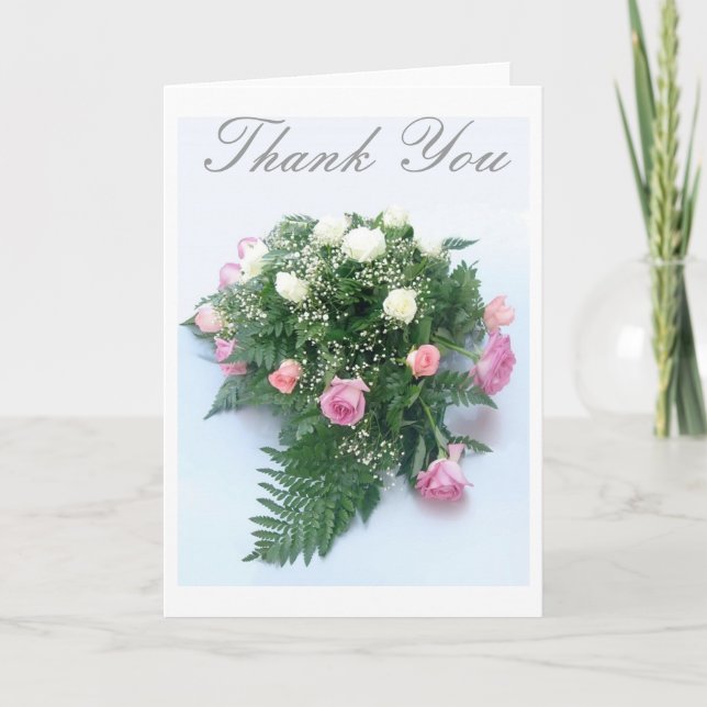 Rose Spray, Thank You Card (Front)