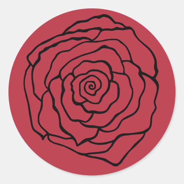 Rose Sticker (Front)