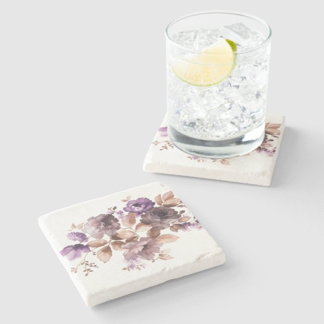 rose stone coaster (Side)