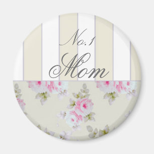 Rose & Stripe <Cream> Magnet