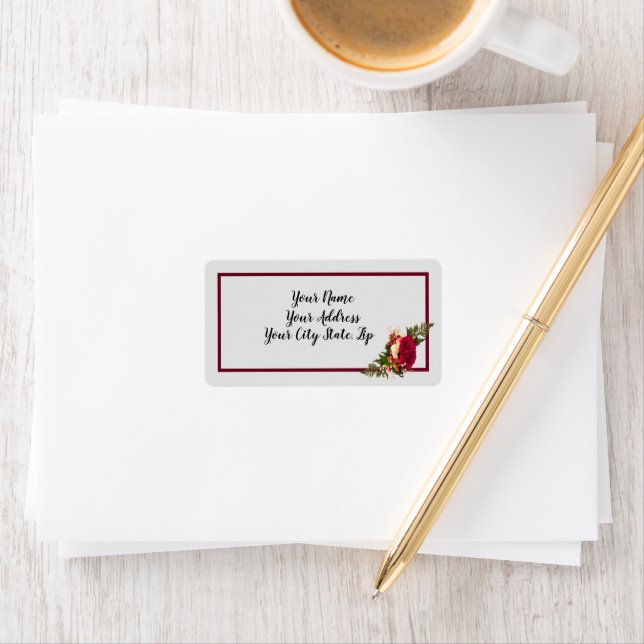 Rose swagger Design Label (Insitu)