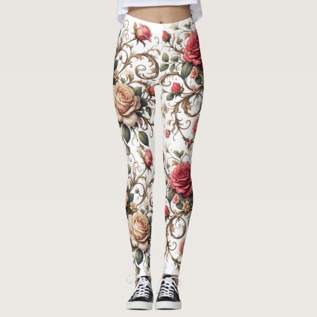 Rose Symphony Leggings (Front)