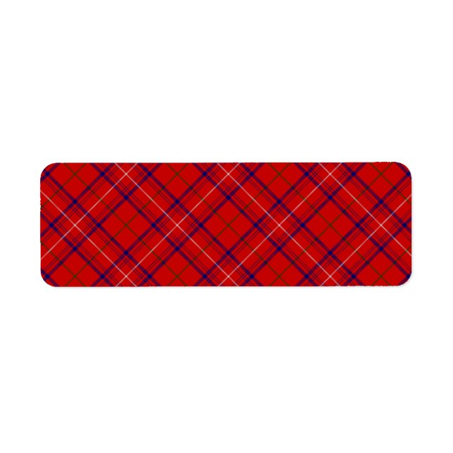 Rose tartan red blue plaid (Front)