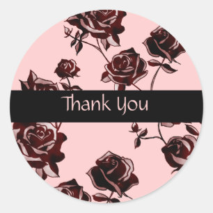 Rose Tattoo Classic Round Sticker