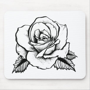 rose tattoo mouse mat
