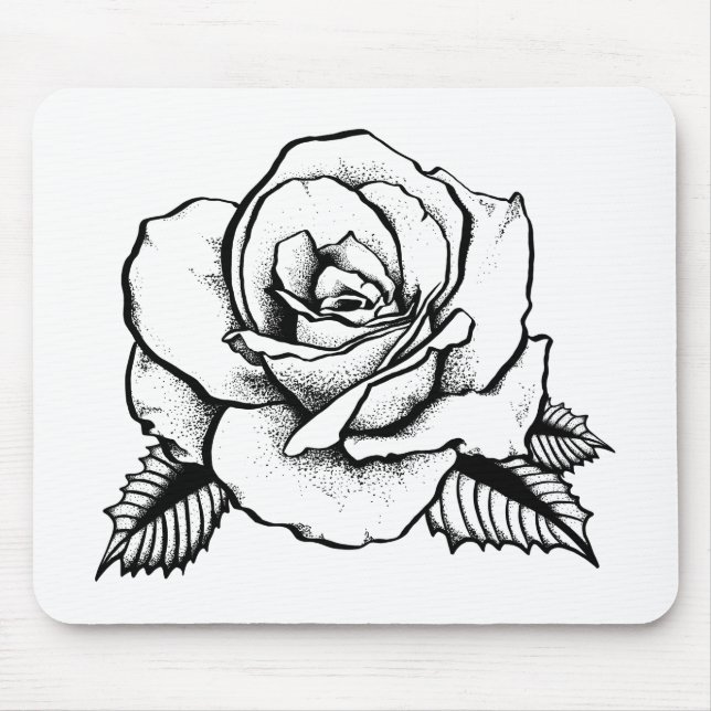rose tattoo mouse mat (Front)