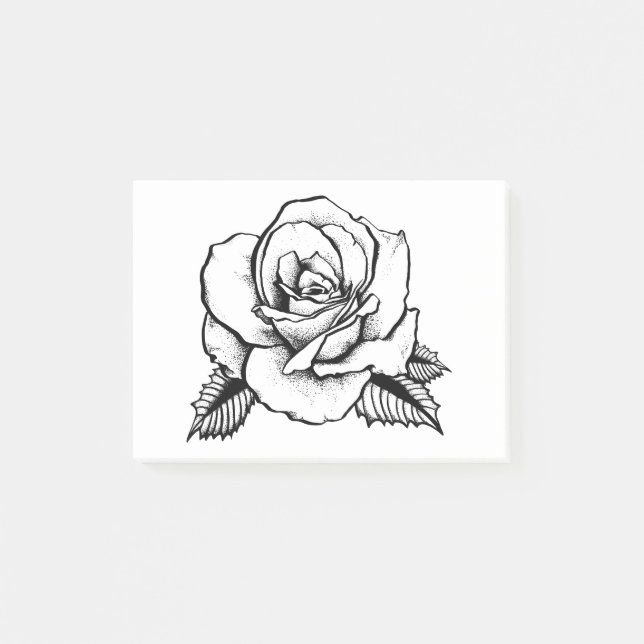rose tattoo post-it notes (Front)