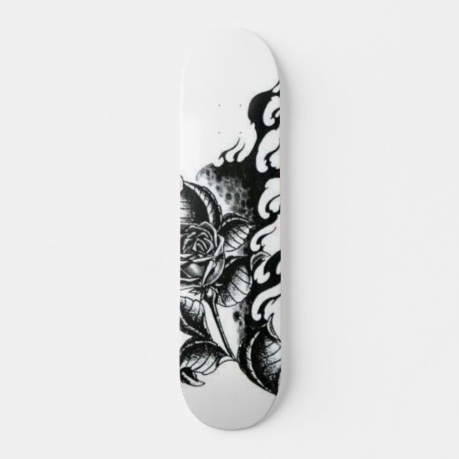 Rose-tattoo Skateboard (Front)
