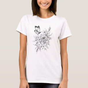 Rose Tattoo style T-Shirt