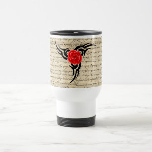 Rose Tattoo Travel Mug