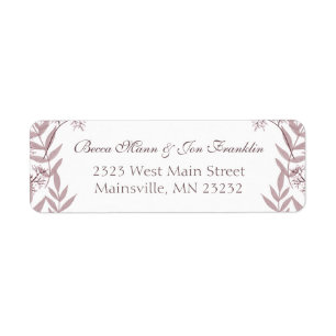 Rose Taupe Wedding Vintage Botanical