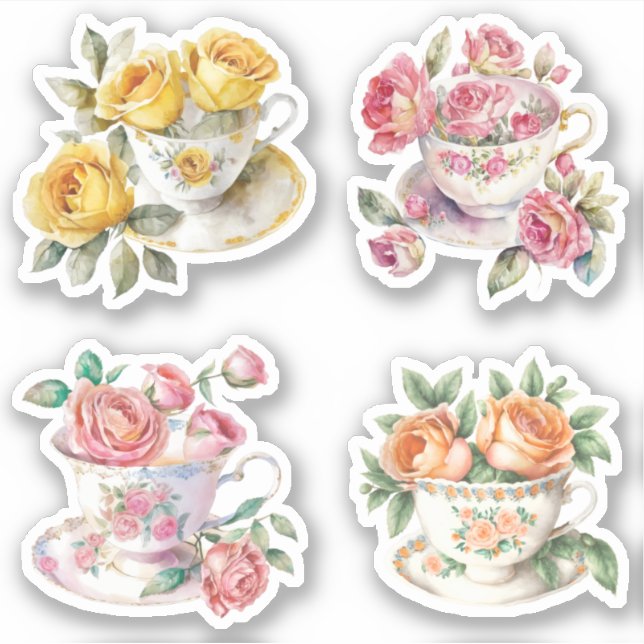 Rose Teacups (Front)