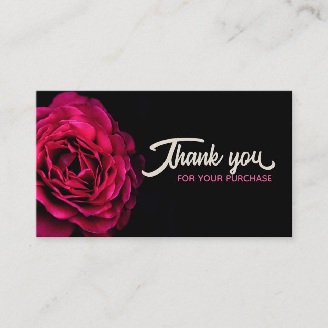 Rose Thank you Cards (Front)