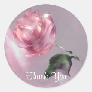 Rose Thank You Sticker