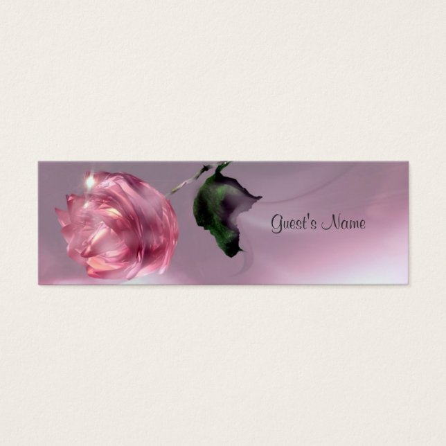 Rose Thank You Wedding Gift Tag (Front)