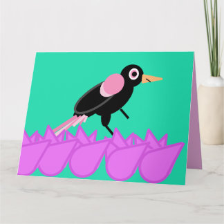 Rose the blackbird card