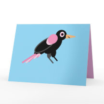 Rose the blackbird card
