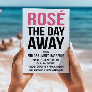 Rose the Day Away Summer Party Invitation