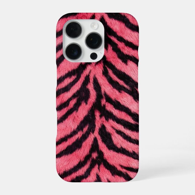 rose tiger skin texture iPhone case (Back)
