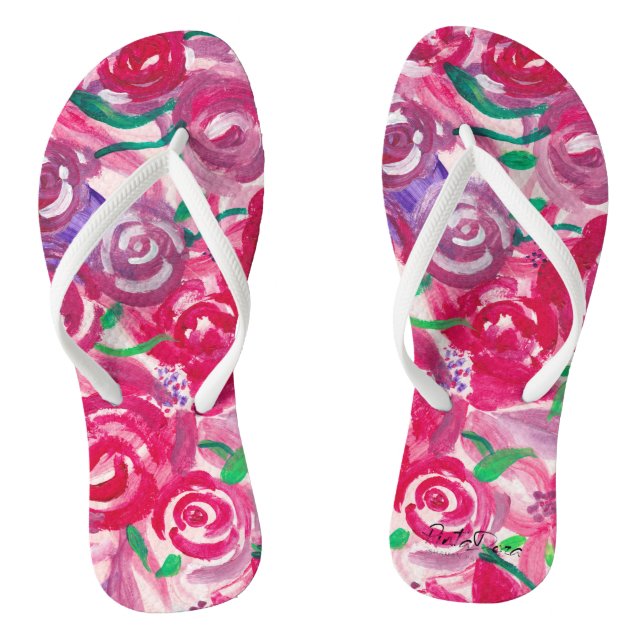 Rose Toes Flip Flops (Footbed)