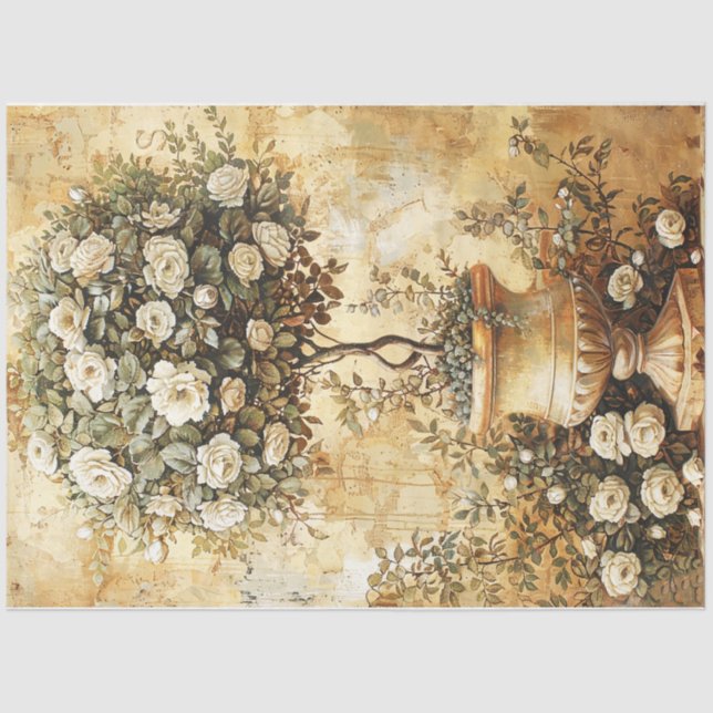 Rose Topiary Tissue Paper (Front)