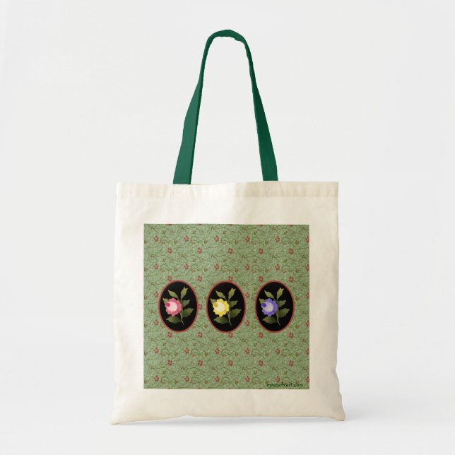 Rose Trio Tote Bag (Front)