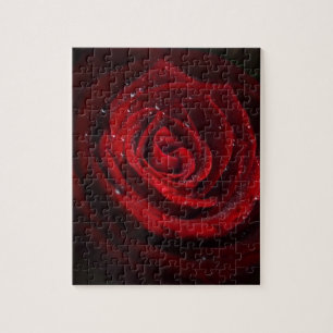 Rose Vines Heart Pattern Flower Peace Love Destiny Jigsaw Puzzle