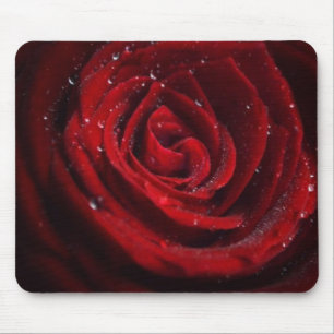 Rose Vines Heart Pattern Flower Peace Love Destiny Mouse Mat