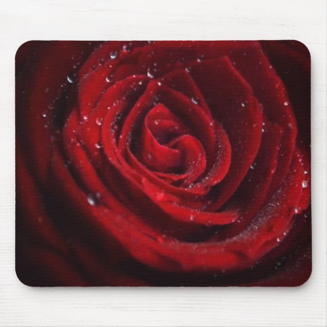 Rose Vines Heart Pattern Flower Peace Love Destiny Mouse Mat (Front)