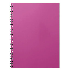 Rose Violet Solid Color Print, Dark Magenta Pink Notebook