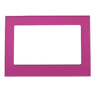 Rose Violet Solid Colour Print, Dark Magenta Pink Magnetic Frame