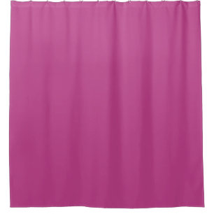 Rose Violet Solid Colour Print, Dark Magenta Pink Shower Curtain