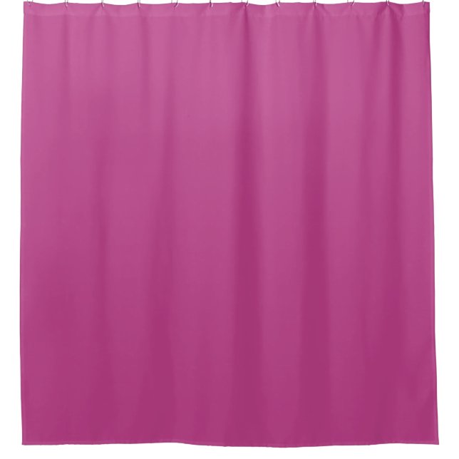 Rose Violet Solid Colour Print, Dark Magenta Pink Shower Curtain (Front)