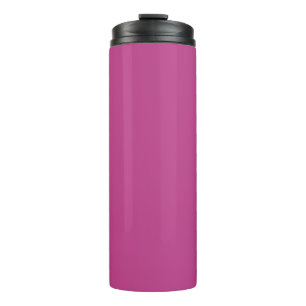 Rose Violet Solid Colour Print, Dark Magenta Pink Thermal Tumbler