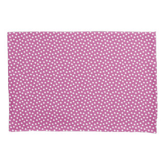 Rose Violet Watercolor Dots Pillow Case