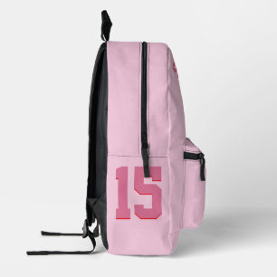 Rose Volleyball Girls Pink Team 2 Printed 3 Backpack