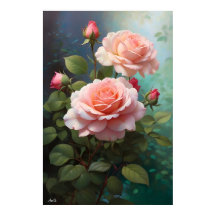 Rose | WallArt | Oil Painting Style 