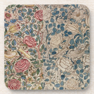 'Rose' wallpaper design (pencil and w/c on paper) Coaster