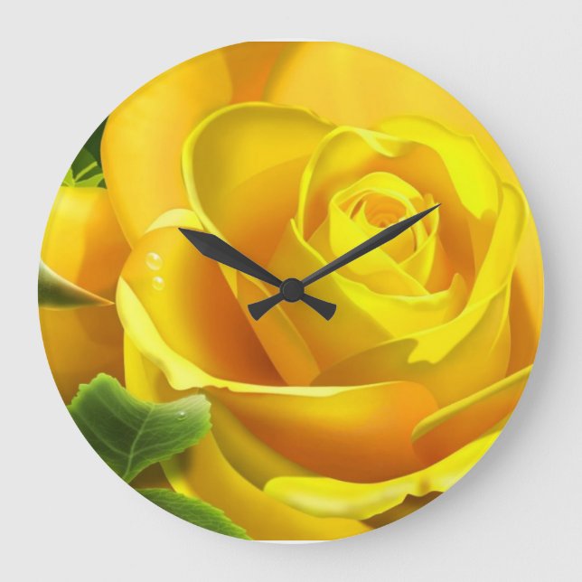 Rose Watch Large Clock (Front)
