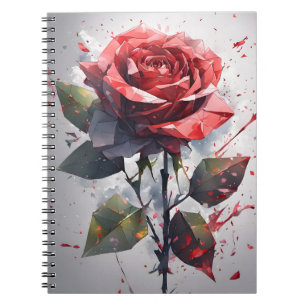 Rose - Watercolor flowers Notebook