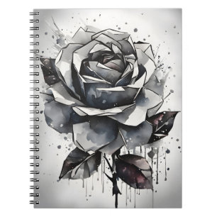 Rose - Watercolor flowers Notebook