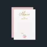 ROSE Watercolor Wedding  Advice Card<br><div class="desc">Made for you!</div>