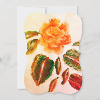 rose wedding card