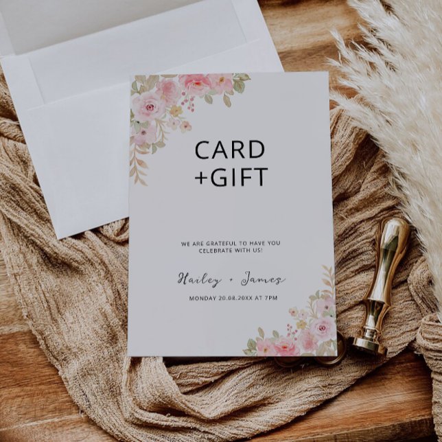 Rose Wedding Cards and Gifts Sign (Rose Wedding Cards and Gifts Sign)