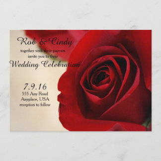 Rose Wedding Invitation